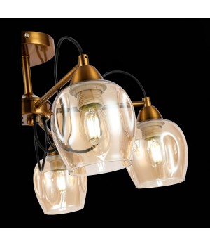 SLE110002-05 Люстра потолочная Бронза/Янтарный E27 5*60W ACRO-foto6