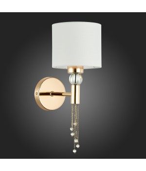 SLE105151-01 Светильник настенный Золотистый/Белый E27 1*60W PRIMMA-foto6