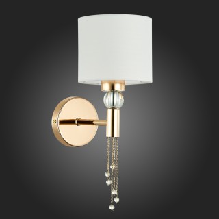 SLE105151-01 Светильник настенный Золотистый/Белый E27 1*60W PRIMMA-foto6