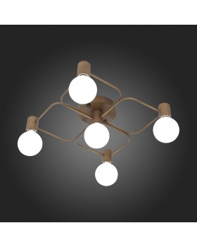 SL413.202.05 Люстра потолочная ST-Luce Латунь E27 5*40W TAVERE-foto3