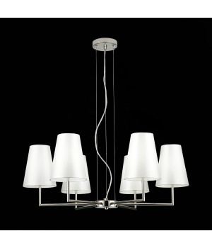 SLE105903-06 Светильник подвесной Никель/Белый E14 6*40W BELLINO-foto4