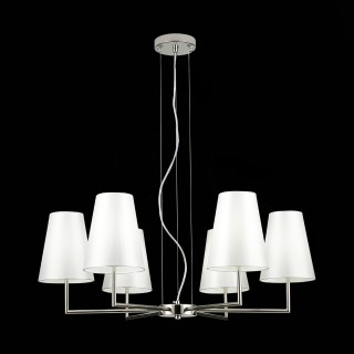 SLE105903-06 Светильник подвесной Никель/Белый E14 6*40W BELLINO-foto4