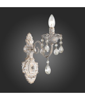 SL139.501.01 Бра Слоновая кость, Золото/Прозрачный E14 1*40W SPLENDI-foto3