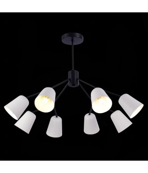 SLE155942-08 Люстра потолочная Черный/Белый E14 8*40W MARIO-foto4