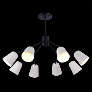 SLE155942-08 Люстра потолочная Черный/Белый E14 8*40W MARIO-foto4