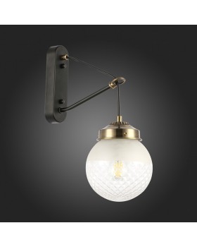 SLE110301-01 Светильник настенный Черный, Бронза/Прозрачный, Белый E27 1*60W STRICCE-foto6