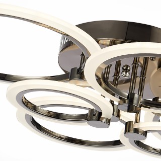 SLE500582-06 Светильник потолочный Темный хром/Белый LED 1*132W 3000-6000K CERINA-foto6