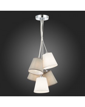 SLE300403-05 Светильник подвесной хром/белый, серый E14 5*40W PRATO-foto7