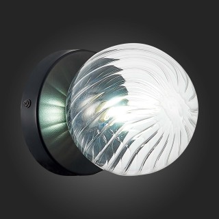 SLE220341-01 Бра Черный/Прозрачный G9 1*5W Salerno-foto4