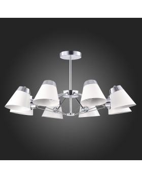 SLE155802-08 Люстра потолочная Хром/Белый E14 8*40W VARIO-foto5