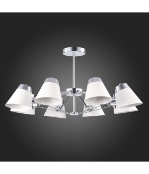 SLE155802-08 Люстра потолочная Хром/Белый E14 8*40W VARIO-foto5