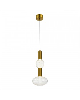 SL6117.223.02 Светильник подвесной ST-Luce Латунь/Золотой, Прозрачный LED 2*3W 3000K TACCHE
