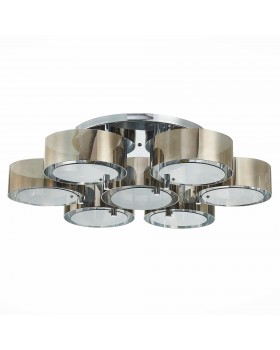 SL483.702.07 Светильник потолочный Хром/Дымчатый E27 7*40W FORESTA-foto2