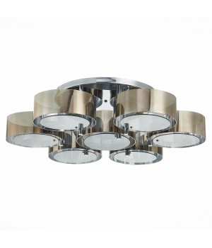 SL483.702.07 Светильник потолочный Хром/Дымчатый E27 7*40W FORESTA-foto2