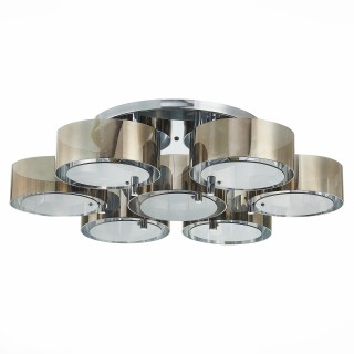 SL483.702.07 Светильник потолочный Хром/Дымчатый E27 7*40W FORESTA-foto2