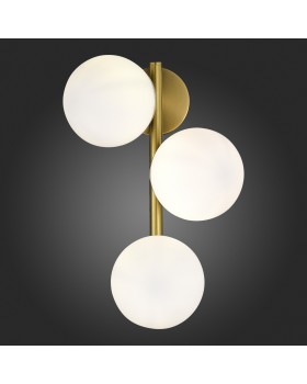 SLE1191-201-03 Бра Золотистый/Белый E27 3*60W FRATTA-foto5