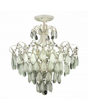 SLE160302-06 Светильник потолочный Золотистый/Белый матовый E14 6*60W MAGONZA-foto15