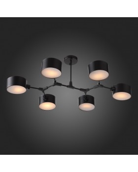 SLE183402-06 Люстра потолочная Черный/Черный E14 6*60W GIMENTO-foto5