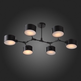 SLE183402-06 Люстра потолочная Черный/Черный E14 6*60W GIMENTO-foto5