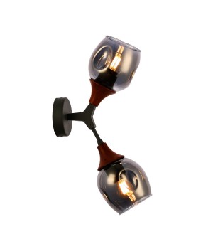 SLE113401-02 Светильник настенный Серый, Темное дерево/Зеркальный E27 2*60W CIOTOLLA-foto10