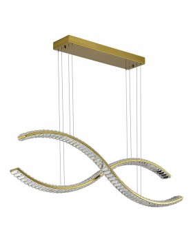 SL6206.303.50 Светильник подвесной ST-Luce Латунь/Прозрачный LED 1*50W 3000K ACENO-foto2