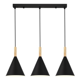 SLE1255-403-03 Светильник подвесной Черный/Черный E27 3*40W ARKET-foto2