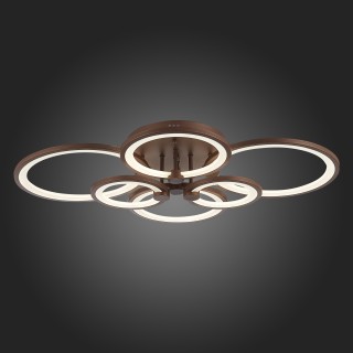 SLE200372-06 Светильник потолочный Кофейный/Белый LED 1*168W 3000-6000K LETO-foto8