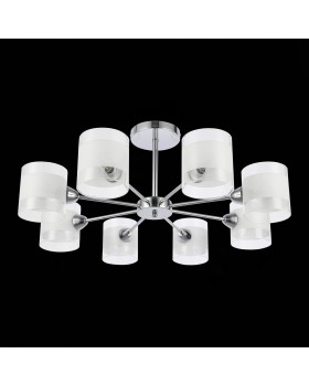 SLE102802-08 Люстра потолочная Хром/Прозрачный, Белый E14 8*40W MIENTO-foto5