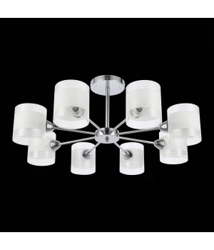 SLE102802-08 Люстра потолочная Хром/Прозрачный, Белый E14 8*40W MIENTO-foto5