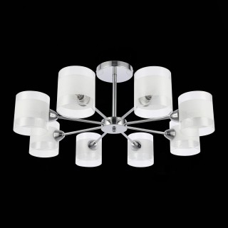 SLE102802-08 Люстра потолочная Хром/Прозрачный, Белый E14 8*40W MIENTO-foto5
