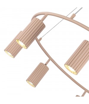 SL1213.603.08 Светильник подвесной ST-Luce Розовый/Розовый GU10 8*5W 4000K KENDO-foto3