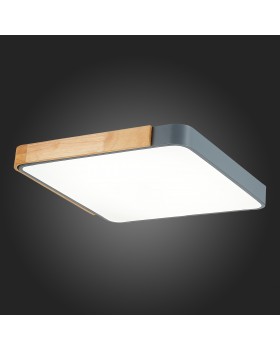 SLE201272-01 Светильник потолочный Серый, Светлое дерево/Белый LED 1*42W 3000K/4000K/6000K FESTA-foto5