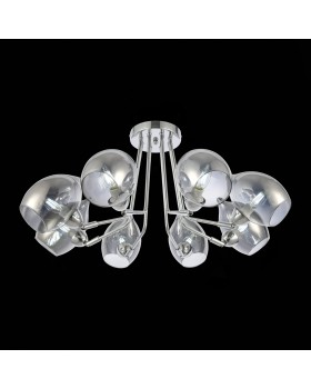 SLE102402-08 Люстра потолочная Хром/Дымчатый E14 8*40W RINNO-foto4