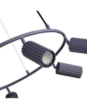 SL1213.703.06 Светильник подвесной ST-Luce Серый/Серый GU10 6*5W 4000K KENDO-foto4