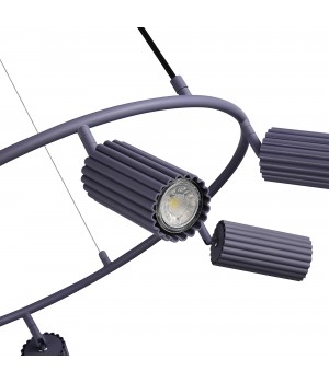 SL1213.703.06 Светильник подвесной ST-Luce Серый/Серый GU10 6*5W 4000K KENDO-foto4