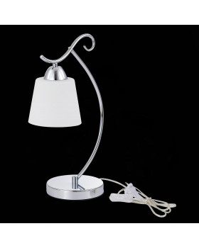 SLE103904-01 Прикроватная лампа Хром/Белый E27 1*60W LIADA-foto4