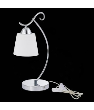SLE103904-01 Прикроватная лампа Хром/Белый E27 1*60W LIADA-foto4