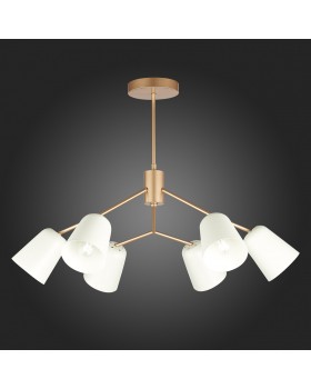 SLE155902-06 Люстра потолочная Золотистый/Белый E14 6*40W MARIO-foto7