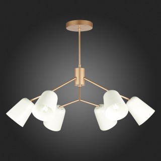 SLE155902-06 Люстра потолочная Золотистый/Белый E14 6*40W MARIO-foto7