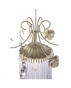 SL425.503.01 Подвес ST-Luce Белый/Прозрачный E14 1*40W PETRA-foto3