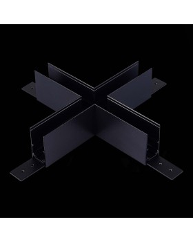 ST007.489.00 Коннектор X-образный для подвесного / накладного магнитного шинопровода ST-Luce Черный SKYLINE 48-foto2