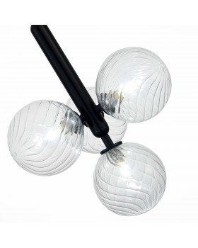 SLE220343-04 Люстра подвесная Черный/Прозрачный G9 4*5W Salerno-foto3