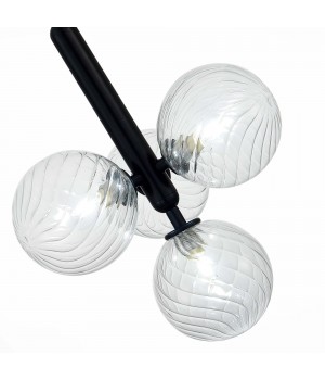 SLE220343-04 Люстра подвесная Черный/Прозрачный G9 4*5W Salerno-foto3