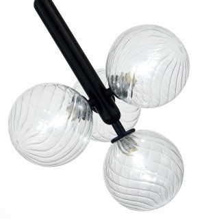 SLE220343-04 Люстра подвесная Черный/Прозрачный G9 4*5W Salerno-foto3