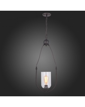 SL333.303.01 Люстра подвесная ST-Luce Коричневая бронза/Прозрачный E27 1*60W CODITA-foto5