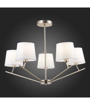 SLE300102-05 Светильник потолочный Никель/Белый E14 5*40W DENICE-foto7