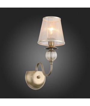 SL185.301.01 Бра Бронза, Прозрачный/Бежевый, Бронза E14 1*40W GRAZIA-foto8