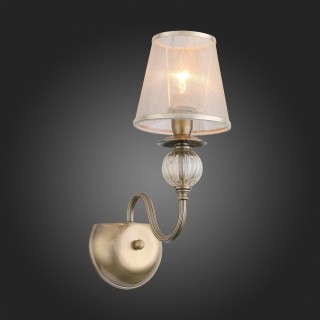 SL185.301.01 Бра Бронза, Прозрачный/Бежевый, Бронза E14 1*40W GRAZIA-foto8