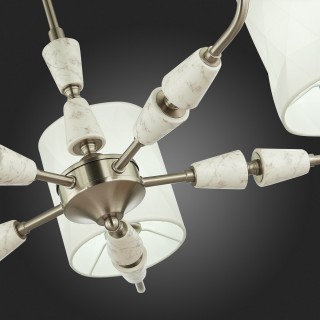 SLE107802-05 Люстра потолочная Никель/Белый E14 5*40W MILI-foto3