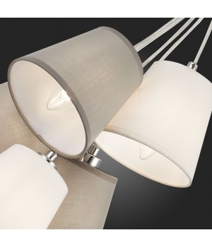 SLE300403-05 Светильник подвесной хром/белый, серый E14 5*40W PRATO-foto9